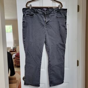 NYDJ, Sheri Slim, 24W, Black Boot Cut Jeans